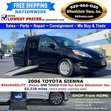 2006 Toyota Sienna LE Wheelchair Van BraunAbility - Power Fold Out for sale in LAGUNA HILLS, OR