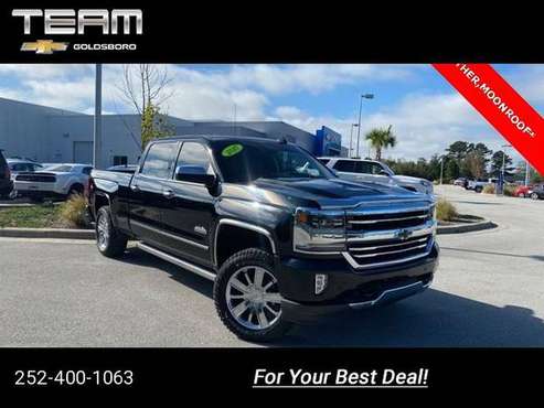 2017 Chevy Chevrolet Silverado 1500 High Country pickup Black - cars... for sale in Goldsboro, NC