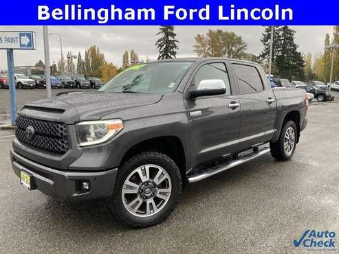 2018 Toyota Tundra 4x4 4WD Platinum CrewMax - cars & trucks - by... for sale in Bellingham, WA