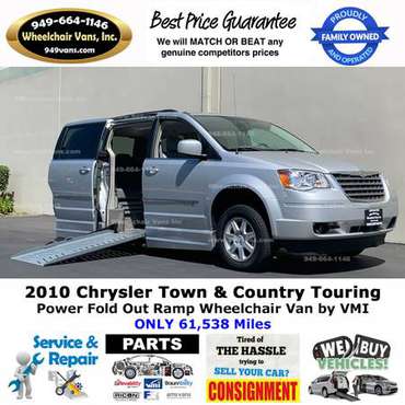 2010 Chrysler Town and Country Power Ramp Side Loading Wheelchair Van for sale in Laguna Hills, CA