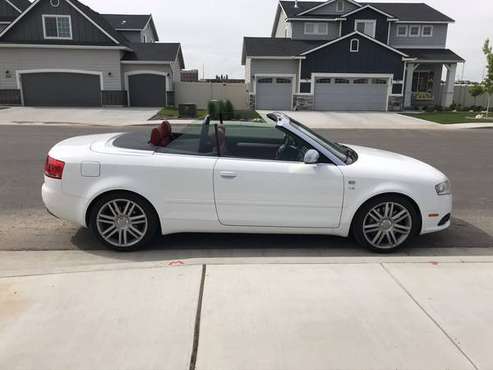 2007 Audi S4 Quattro Cabriolet Arctic White with Red Leather! - cars for sale in Twin Falls, ID