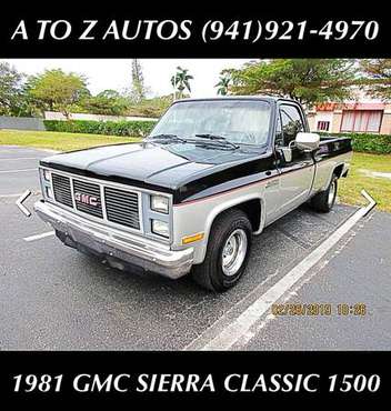 $2500 DOWN***1981 GMC SIERRA CLASSIC 1500*** for sale in Sarasota, FL