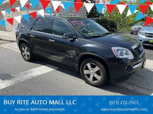 2012 GMC ACADIA DOWNPAYMENT AS LOW AS 1500 & 50WK CALL - cars & for sale in Garfield, NJ
