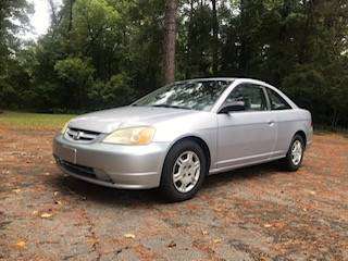 2002 HONDA CIVIC COUPE for sale in Lufkin, TX