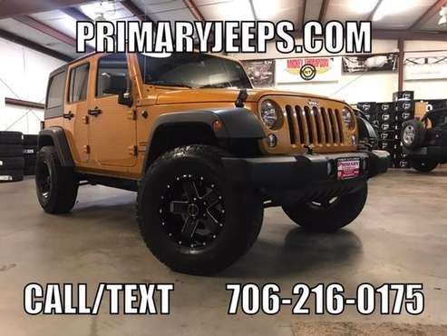 2014 Jeep Wrangler Unlimited 4x4 IN HOUSE FINANCE NO DEALER FEES for sale in DAWSONVILLE, GA