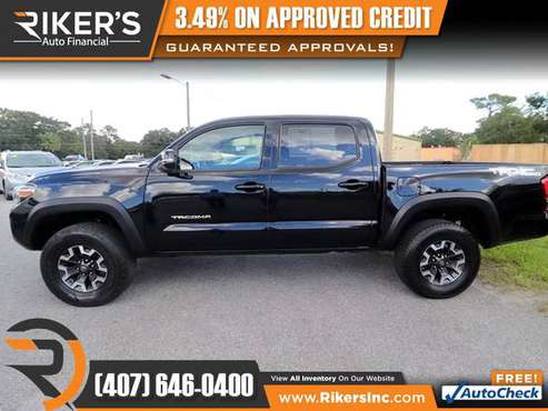 $372/mo - 2016 Toyota Tacoma TRD Offroad Crew Cab - 100 Approved! -... for sale in Kissimmee, FL