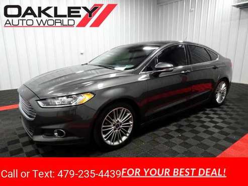 2015 Ford Fusion SE FWD sedan Gray - - by dealer for sale in Branson West, AR