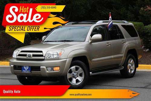 2003 TOYOTA 4RUNNER Limited $500 DOWNPAYMENT / FINANCING! for sale in Sterling, VA