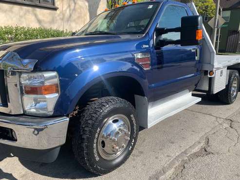 2009 ford f350 xlt 4x4 6 4 diesel dual rear wheel flat bed t - cars for sale in milwaukee, WI