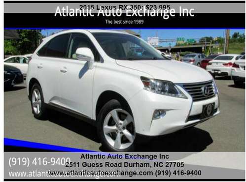 2015 Lexus RX 350 AWD - - by dealer - vehicle for sale in Durham, NC