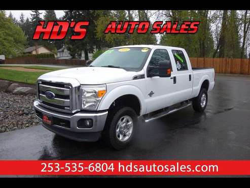 2014 Ford F-350 SD XLT Crew Cab 4WD DIESEL! LOCAL 1-OWNER/NO for sale in PUYALLUP, WA