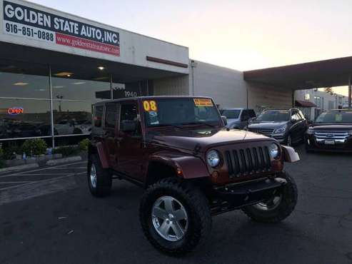 2008 Jeep Wrangler Unlimited Sahara 4x4 4dr SUV w/Side Airbag for sale in Rancho Cordova, NV