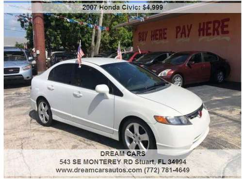 2007 HONDA CIVIC LX.....EASY FINANCING AVAILABLE.... for sale in Stuart, FL