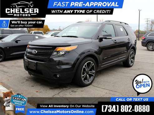 2015 Ford *Explorer* *Sport* *4WD!* *4 WD!* *4-WD!* for ONLY $302/mo... for sale in Chelsea, MI
