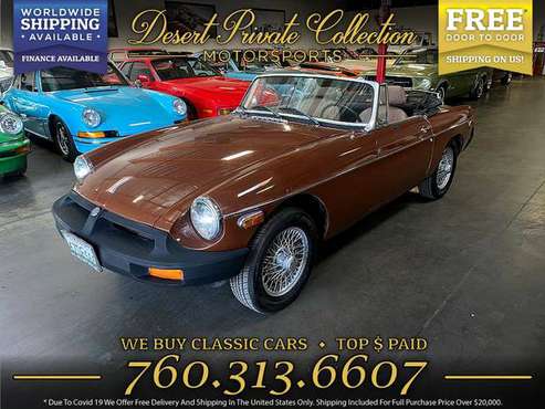 1980 MG B Roadster Convertible which won t last long for sale in Palm Desert , CA