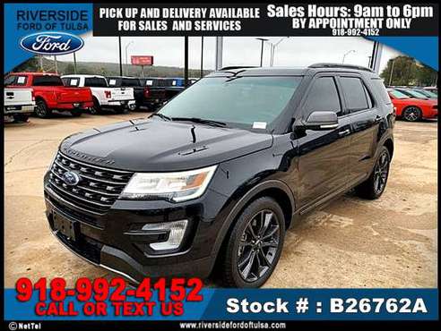 2017 Ford Explorer XLT SUV -EZ FINANCING -LOW DOWN! - cars & trucks... for sale in Tulsa, OK