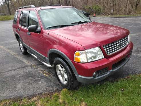 03 red explorer 4x4 with 3rd row - - by dealer for sale in Newburgh, NY