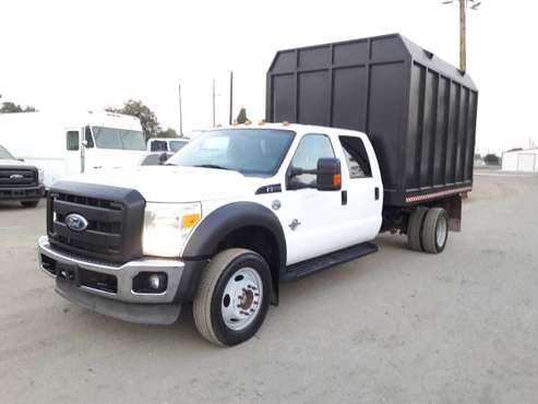 2011 FORD F550 CREW CAB+4WD+DUMP CHIPPER TRUCK+LOW MILES+TURBO... for sale in San Jose, CA
