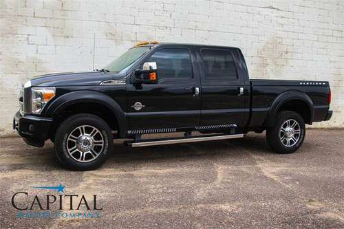 2015 Ford F350 Super Duty Platinum 4x4 Crew Cab w/TONS OF Features! for sale in Eau Claire, IA