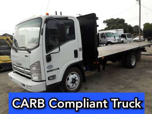 ISUZU NQR 18 FEET FLATBED CARB COMPLIANT TRUCK - cars & trucks - by... for sale in San Jose, CA