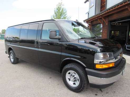2018 Chevrolet 3500 Express 15-Passenger Van BLACK - cars & trucks -... for sale in Bozeman, MT