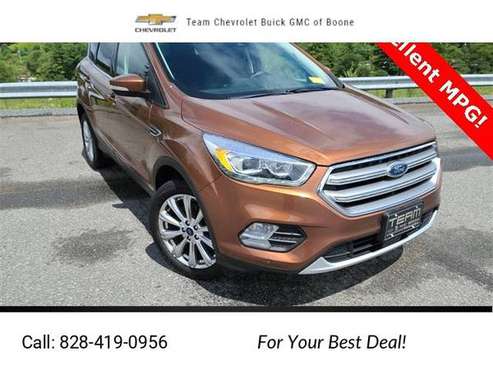 2017 Ford Escape Titanium suv Orange - cars & trucks - by dealer -... for sale in Boone, NC