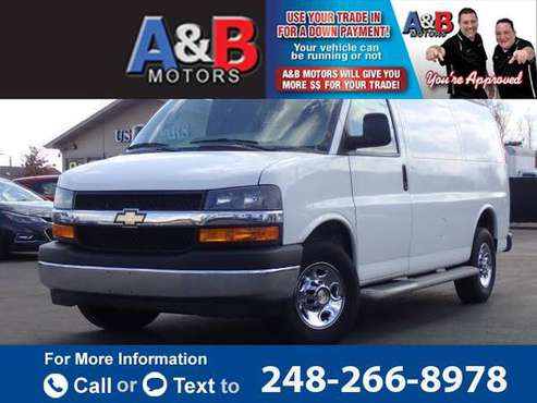 2019 Chevy Chevrolet Express Cargo Van 2500 van White - cars & for sale in Waterford Township, MI