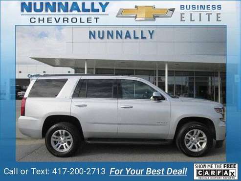 2017 Chevy Chevrolet Tahoe LT suv Silver Ice Metallic - cars &... for sale in Bentonville, MO
