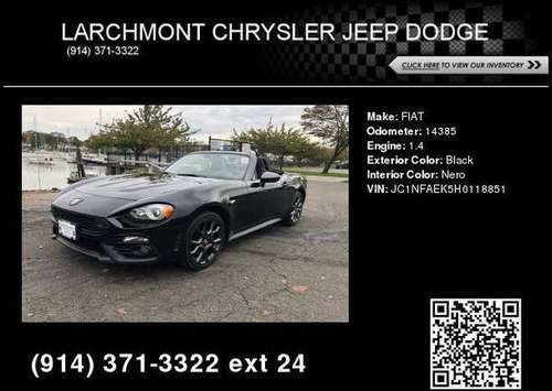 2017 FIAT 124 Spider Abarth - cars & trucks - by dealer - vehicle... for sale in Larchmont, NY