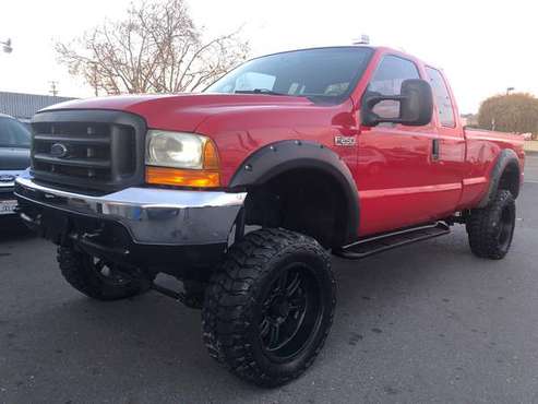 2000 Ford F250 4WD Lariat Lifted 4 Door Super Cab 7 3 Diesel Leather for sale in SF bay area, CA