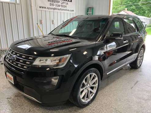 2016 FORD EXPLORER LIMITED*AWD*66K*HEATED LEATHER*BACKUP CAM*LOADED!! for sale in Webster City, IA