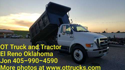 2006 Ford F-650 10ft 8-10 yard Dump Bed Truck F-650 6spd 5.9L Cummins for sale in fort smith, AR