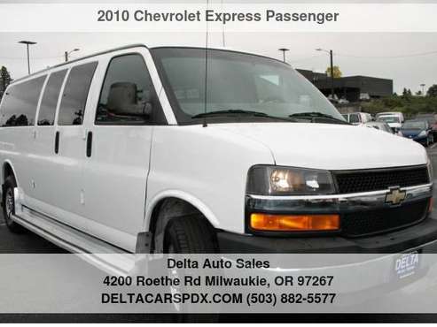 2010 Chevrolet Chevy Express 15 Passenger Van 3500 LT 1 Owner - cars... for sale in Milwaukie, OR
