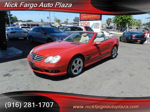 2005 MERCEDSE SL500 $3800 DOWN $255 PER MONTH(OAC)100%APPROVAL YOUR JO for sale in Sacramento , CA