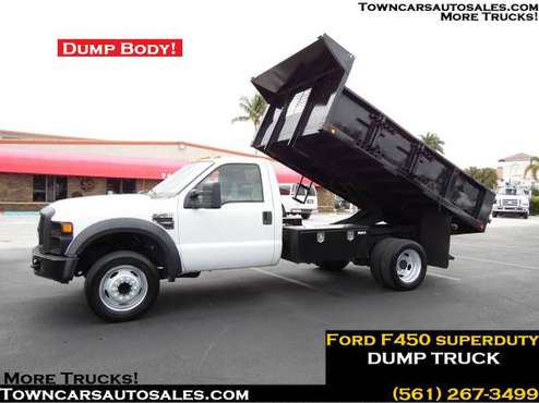 2010 FORD F450 F-450 DUMP BODY TRUCK Dumper Steel DUMP TRUCK - cars... for sale in West Palm Beach, FL