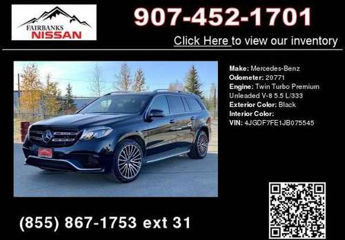 2018 Mercedes-Benz Gls Amg Gls 63 - cars & trucks - by dealer -... for sale in Fairbanks, AK