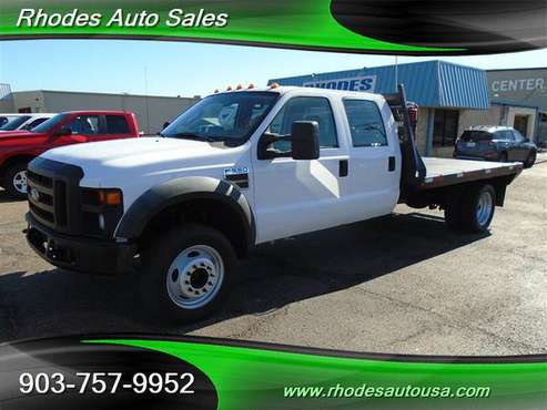 2008 FORD F550 DIESEL 4X4 FLATBED - - by dealer for sale in Longview, TX