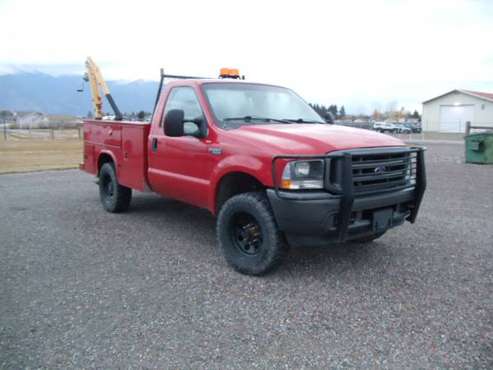 04 Ford F250 XL 4X4 Utility 70000 Miles for sale in Columbia Falls, MT