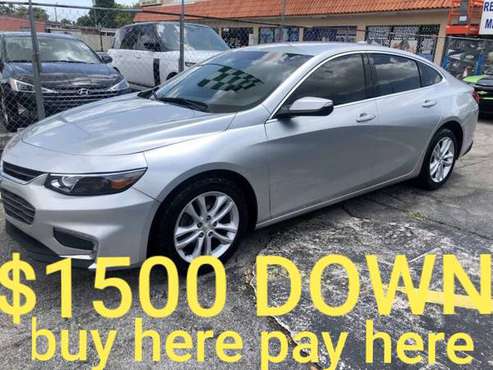 2017 CHEVY MALIBU $1500 DOWN DRIVE HOME - cars & trucks - by dealer... for sale in Hollywood, FL