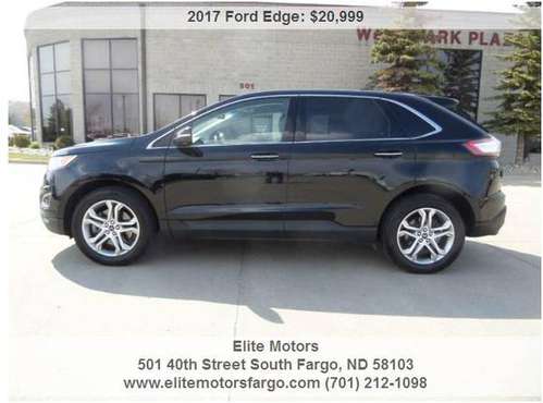 2017 Ford Edge Titanium AWD, Leather, Nav, Loaded, Nice - cars & for sale in Fargo, ND
