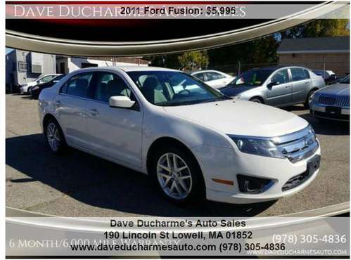 2011 Ford Fusion *6 Month/6000 Mile Warranty* - cars & trucks - by... for sale in Lowell, MA