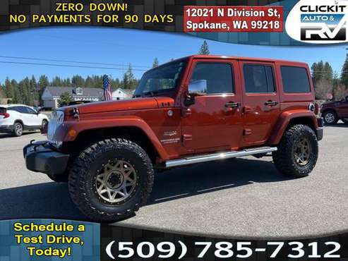 2014 Jeep Wrangler Unlimited Sahara 3 6L V6 4x4 SUV Zero Down! for sale in Spokane, WA