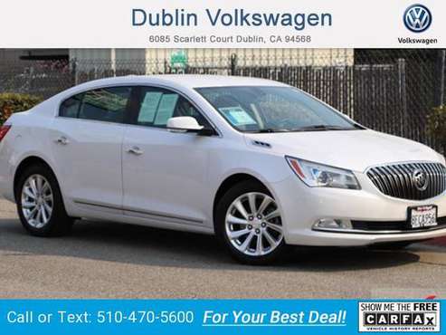 2015 Buick LaCrosse Leather Group sedan White Frost Tricoat - cars &... for sale in Dublin, CA