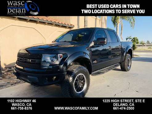 2014 Ford F150 SuperCrew Cab SVT Raptor Pickup 4D 5 1/2 ft - Guarantee for sale in Wasco, CA