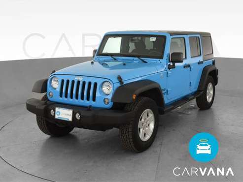2017 Jeep Wrangler Unlimited Sport S Sport Utility 4D suv Blue - -... for sale in Mayville, NY