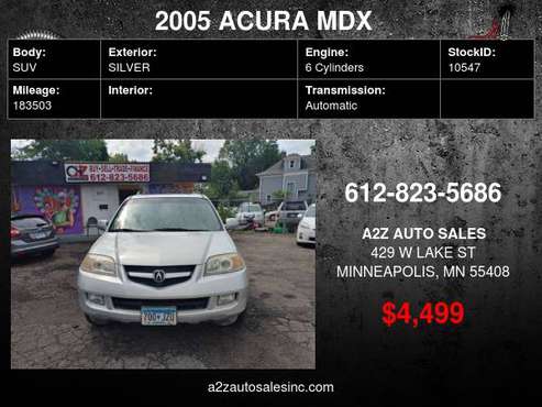 2005 ACURA MDX TOURING GUARANTEED FINANCING - cars & trucks - by... for sale in Minneapolis, MN