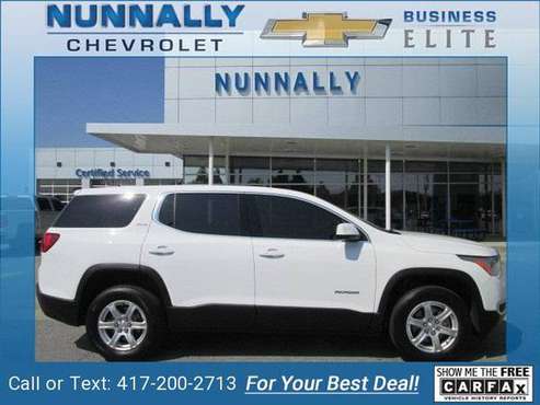 2019 GMC Acadia SLE-1 suv Summit White - cars & trucks - by dealer -... for sale in Bentonville, MO