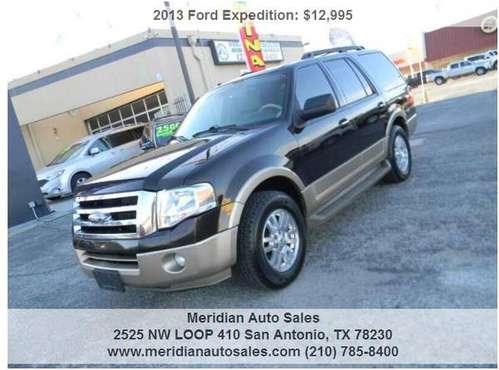 2013 FORD EXPEDITION XLT 4X2 4DR, BEAUTIFUL FAMILY SUV, LOOK!!! -... for sale in San Antonio, TX