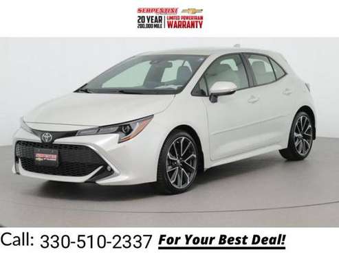 2019 Toyota Corolla Hatchback XSE hatchback White - cars & trucks -... for sale in Tallmadge, OH