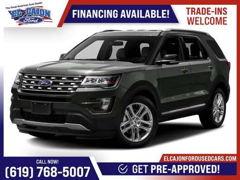 447/mo! - 2017 Ford Explorer XLT FOR ONLY - - by for sale in Santee, CA